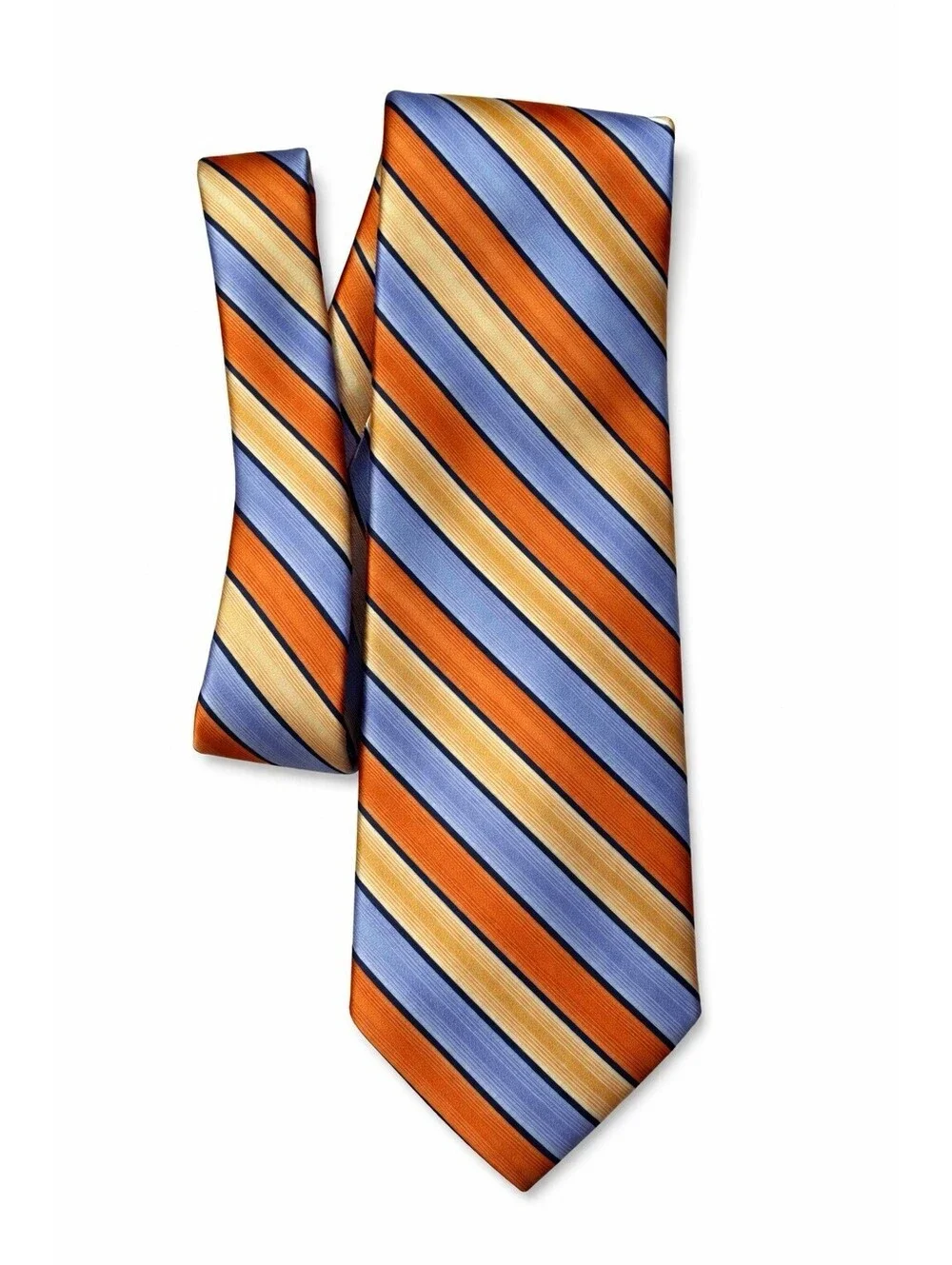 Ted Baker London Men's Silk Tie - Multi-Color Striped - Designer Necktie